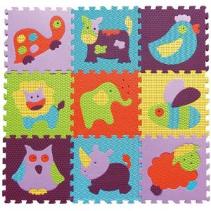 Baby Great Penové puzzle Farebné zvieratá SX (30x30) - penové puzzle - puzzle na zem - penové puzzle koberec - hracia podložka - hracia podlozka